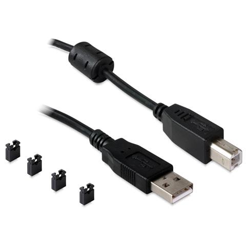 87586, 2 x RS-422/485, USB 2.0-B, Maschio / maschio, Nero, Windows XP / Vista / Vista-64/7/7-64, Linux 2.6, 10,7 cm - Foto 2